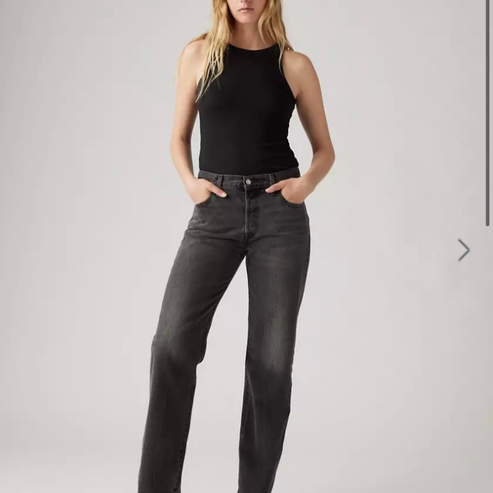 Levi's Black Straight Leg Jeans